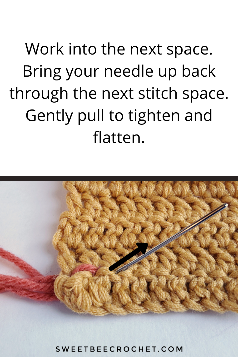 How To Use A Back Stitch In Crochet - Sweet Bee Crochet
