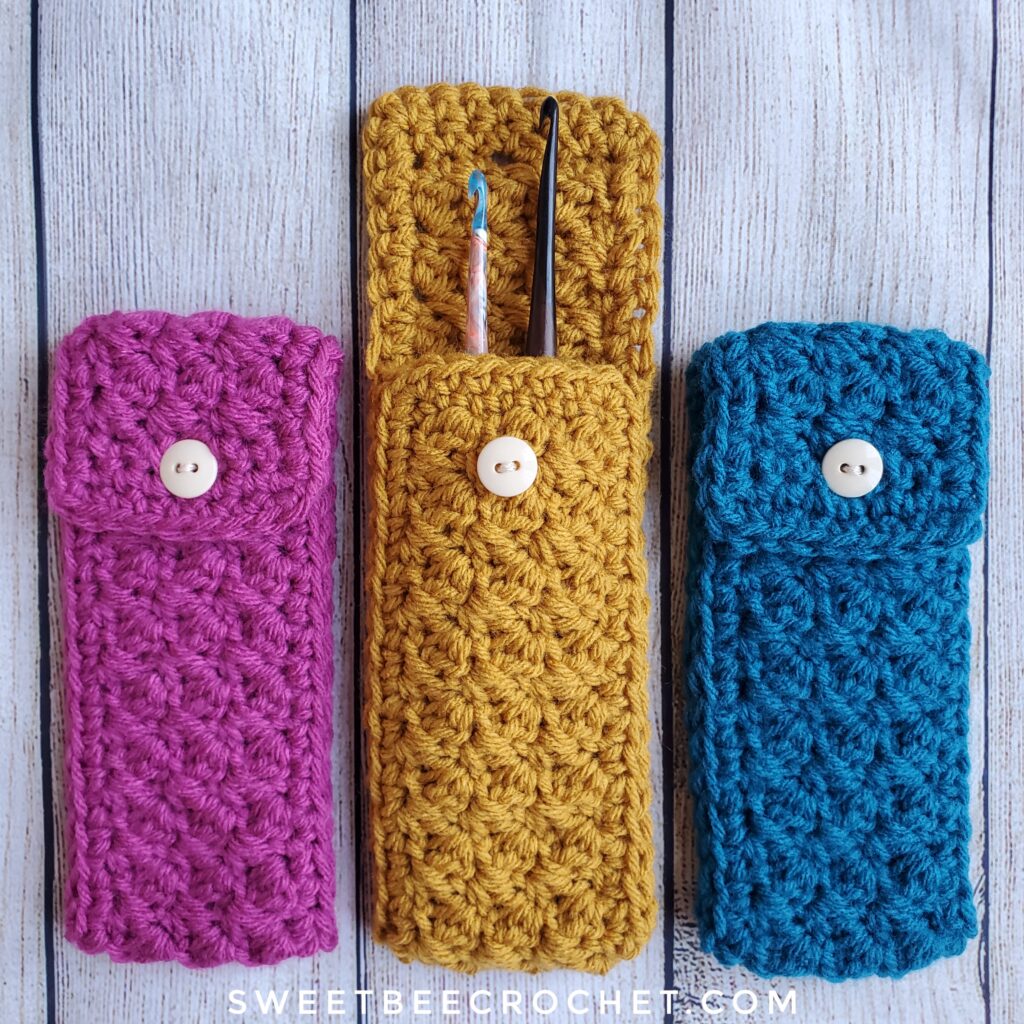 Suzette Crochet Hook Pouch - Free Pattern - Sweet Bee Crochet